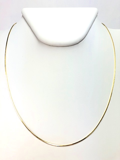 Geelgouden collier in 14 karaat | 45 cm